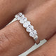 Diamond Wedding Band 0.80 Carat White Gold 14K