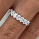 Diamond Wedding Band 0.80 Carat White Gold 14K
