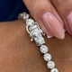 Tennis Round Diamond Bracelet 8.20 ct TCW , White Gold 14K