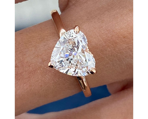 Javi Diamond Engagement Ring, Rose Gold 18K