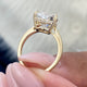 Pilar Heart Diamond Engagement Ring, Yellow Gold 18K