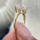 Pilar Heart Diamond Engagement Ring, Yellow Gold 18K