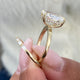 Aurelie Diamond Engagement Ring, 18K gold