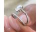 Elaina Diamond Engagement Ring, White Gold 18K