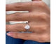 Clara Diamond Engagement Ring, White Gold 18K