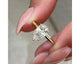 Berthe Solitaire With Hidden Halo Diamond Engagement Ring, Yellow Gold 18K