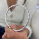 Bangle Baguette Diamond Bracelet 5.91 ct TCW , White Gold 14K