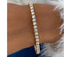 Tennis Round Diamond Bracelet 4.77 ct TCW , Yellow Gold 14K
