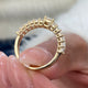 Diamond Stackable Ring 1.60 Carat Yellow Gold 14K