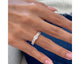 Pave Emerald Diamond Ring 1.56 ct TCW , Rose Gold 14K