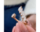 Multistone Marquise & Round Diamond Ring 1.52 ct TCW , Rose Gold 14K