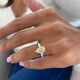 Jade Engagement Ring 2.40 Carat Two-Tone Gold