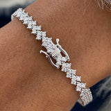 Diamond Bracelet 3.10 Carat White Gold 14K