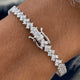 Diamond Tennis Bracelet 3.1 ct White Gold