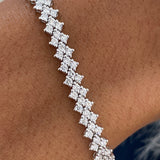 Diamond Bracelet 3.10 Carat White Gold 14K