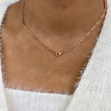 Diamond Tennis Necklace 2.5 ct Rose Gold