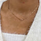 Diamond Tennis Necklace 2.5 ct Rose Gold