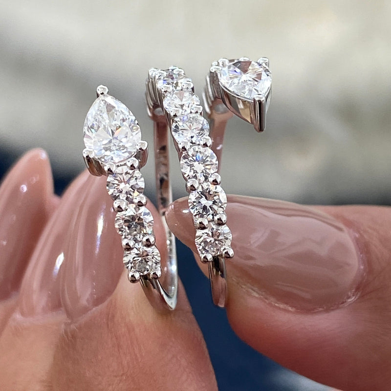 Diamond Ring 2.47 Carat White Gold 14K