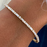 Diamond Bracelet 4.38 Carat Yellow Gold 14K