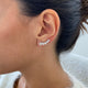 Diamond Earring 0.98 Carat White Gold 14K