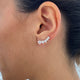 Diamond Earring 0.98 Carat White Gold 14K