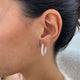 Diamond Hoop Earrings 2.3 ct White Gold