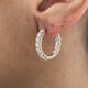 Diamond Earrings 2.33 Carat Rose Gold 14K