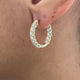 Diamond Hoop Earrings 2.30 ct TCW, Yellow Gold