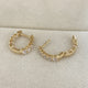 Diamond Earrings 0.95 Carat Yellow Gold 14K