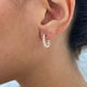 Diamond Earrings 0.95 Carat Rose Gold 14K