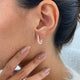 Diamond Earrings 0.95 Carat Rose Gold 14K