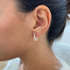 Diamond Earrings 0.95 Carat Rose Gold 14K