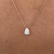 Diamond Pendant Necklace 1.04 Carat Rose Gold 14K
