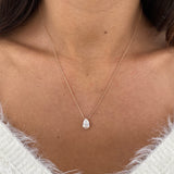 Diamond Necklace 1.04 Carat Rose Gold 14K