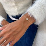 Diamond Bracelet 0.51 Carat Yellow Gold 14K