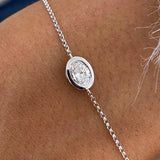 Diamond Bracelet 0.51 Carat White Gold 14K