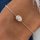 Diamond Bracelet 0.52 Carat Rose Gold 14K