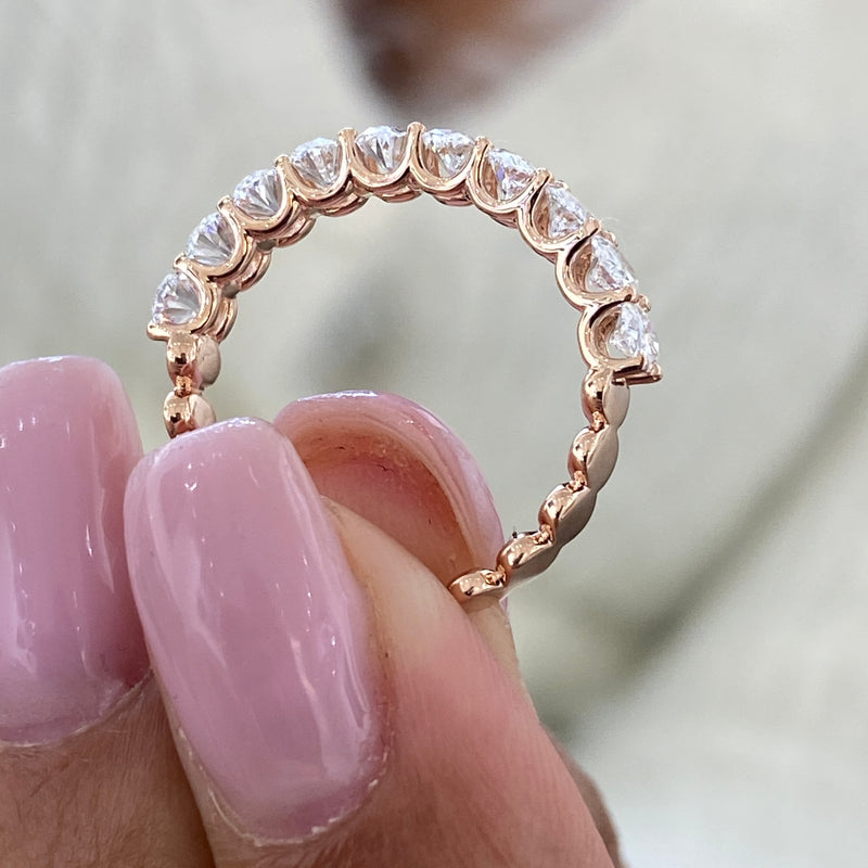 Diamond Ring 1.40 Carat Rose Gold 14K