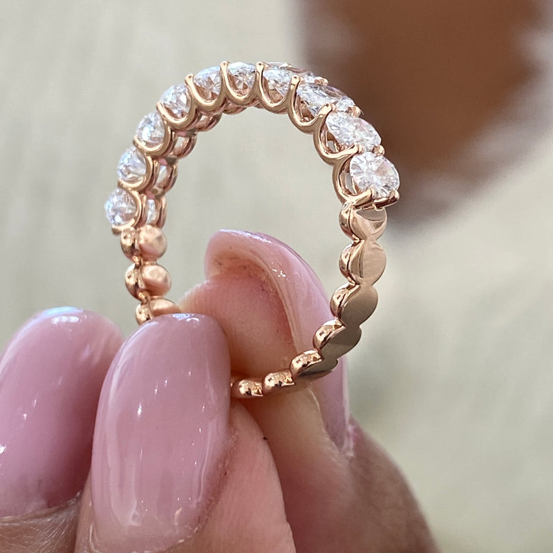 Diamond Ring 1.40 Carat Rose Gold 14K