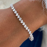 Diamond Bracelet 4.94 Carat White Gold 14K