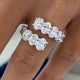 Diamond Ring 3.37 Carat White Gold 14K