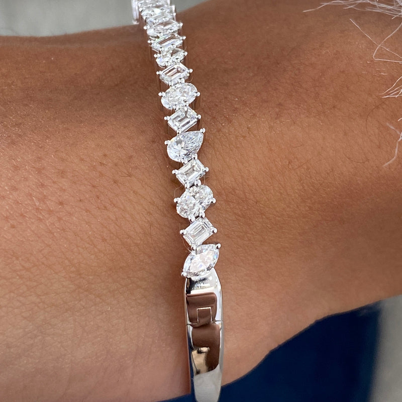 Diamond Bracelet 2.61 Carat White Gold 14K