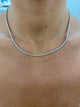 Diamond Tennis Necklace 2.93 Carat White Gold 14K