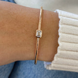 Diamond Cuff Bracelet 7.50 Carat Rose Gold 14K