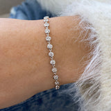 Diamond Chain Bracelet 1.64 Carat White Gold 14K