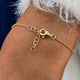 Diamond Chain Bracelet 0.51 Carat Yellow Gold 14K
