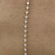 Diamond Lariat Necklace 0.96 Carat Rose Gold 14K