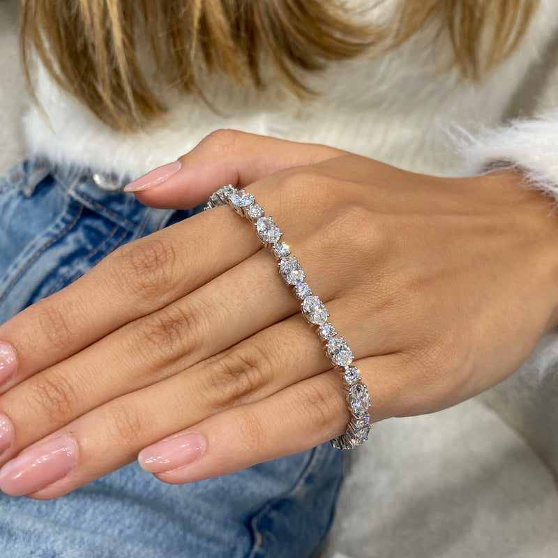 Diamond Tennis Bracelet 10 ct White Gold