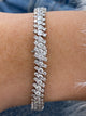 Diamond Tennis Bracelet 6.16 Carat White Gold 14K