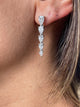 Diamond Drop Earrings 2.38 ct White Gold